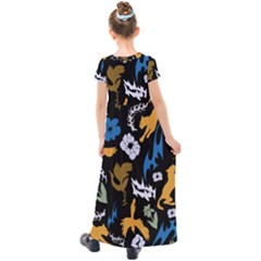 Kids  Short Sleeve Maxi Dress 