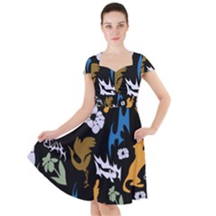 Cap Sleeve Midi Dress 