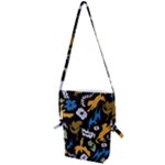 Pattern Design Seamless Texture Folding Shoulder Bag
