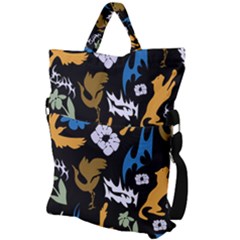 Fold Over Handle Tote Bag 