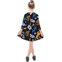 Kids  Quarter Sleeve Shirt Dress 