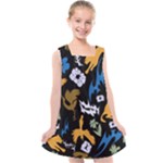 Pattern Design Seamless Texture Kids  Cross Back Dress