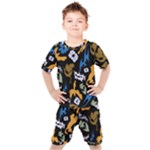 Pattern Design Seamless Texture Kids  T-Shirt and Shorts Set