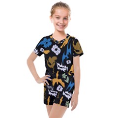 Kids  Mesh T-Shirt and Shorts Set 