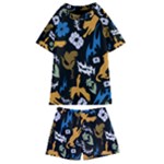 Pattern Design Seamless Texture Kids  Swim T-Shirt and Shorts Set