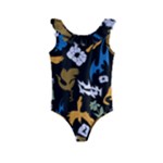 Pattern Design Seamless Texture Kids  Frill Swimsuit