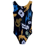 Pattern Design Seamless Texture Kids  Cut-Out Back One Piece Swimsuit