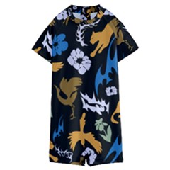 Kids  Boyleg Half Suit Swimwear 