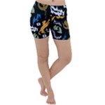 Pattern Design Seamless Texture Lightweight Velour Yoga Shorts