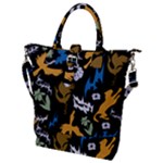 Pattern Design Seamless Texture Buckle Top Tote Bag