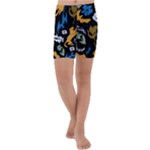 Pattern Design Seamless Texture Kids  Lightweight Velour Capri Yoga Leggings