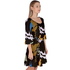 Velour Kimono Dress 