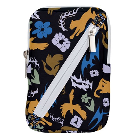 Pattern Design Seamless Texture Belt Pouch Bag (Small) from ArtsNow.com