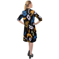 Long Sleeve Mini Shirt Dress 