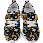 Pattern Design Seamless Texture Kids  Velcro Strap Shoes