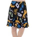 Pattern Design Seamless Texture Fishtail Chiffon Skirt