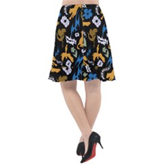 Fishtail Chiffon Skirt 