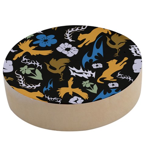 Pattern Design Seamless Texture Wooden Bottle Opener (Round) from ArtsNow.com