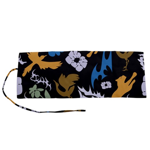 Pattern Design Seamless Texture Roll Up Canvas Pencil Holder (S) from ArtsNow.com
