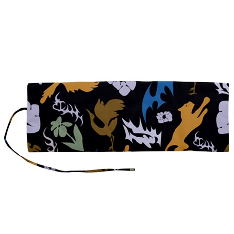 Pattern Design Seamless Texture Roll Up Canvas Pencil Holder (M) from ArtsNow.com
