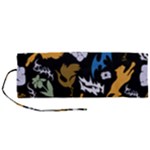Pattern Design Seamless Texture Roll Up Canvas Pencil Holder (M)