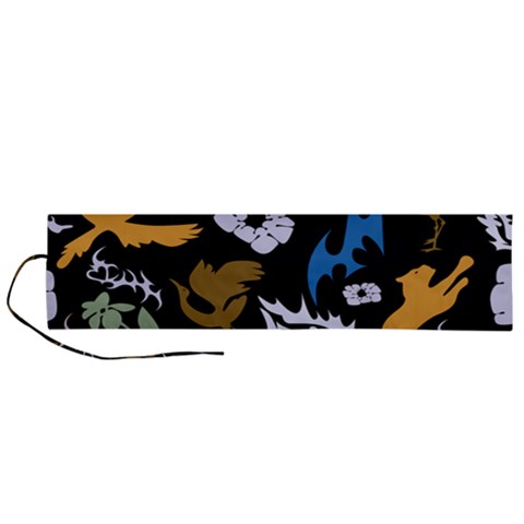 Pattern Design Seamless Texture Roll Up Canvas Pencil Holder (L) from ArtsNow.com