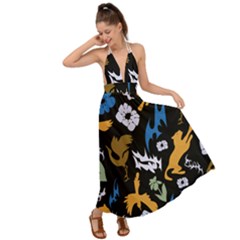 Backless Maxi Beach Dress 