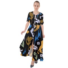 Waist Tie Boho Maxi Dress 