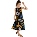 Pattern Design Seamless Texture Summer Maxi Dress