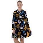 Pattern Design Seamless Texture All Frills Dress