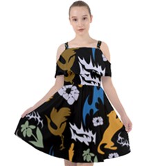 Cut Out Shoulders Dress 