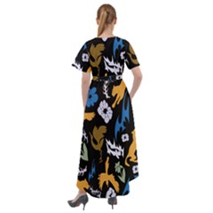 Front Wrap High Low Dress 