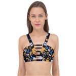 Pattern Design Seamless Texture Cage Up Bikini Top