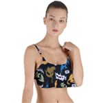 Pattern Design Seamless Texture Layered Top Bikini Top 