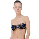 Pattern Design Seamless Texture Classic Bandeau Bikini Top 