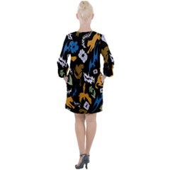 Open Neck Shift Dress 