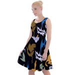 Pattern Design Seamless Texture Knee Length Skater Dress