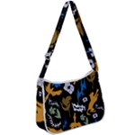 Pattern Design Seamless Texture Zip Up Shoulder Bag