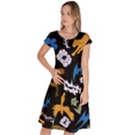 Pattern Design Seamless Texture Classic Short Sleeve Dress