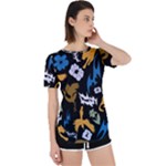Pattern Design Seamless Texture Perpetual Short Sleeve T-Shirt