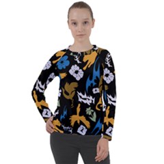 Pattern Design Seamless Texture Women s Long Sleeve Raglan T