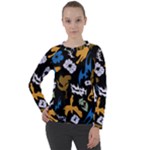 Pattern Design Seamless Texture Women s Long Sleeve Raglan T-Shirt