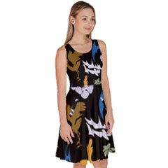 Knee Length Skater Dress With Pockets 