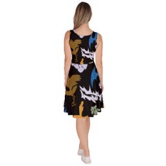 Knee Length Skater Dress With Pockets 