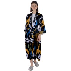Maxi Satin Kimono 