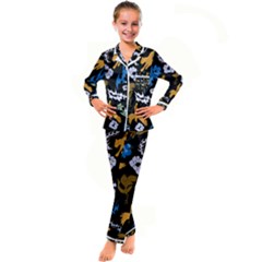 Kids  Satin Long Sleeve Pajamas Set 