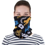 Pattern Design Seamless Texture Face Seamless Bandana (Adult)