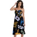 Knee-Length Strapless Bra Top Dress 