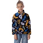Pattern Design Seamless Texture Kids  Half Zip Hoodie