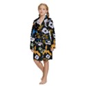 Kids  Long Sleeve Velvet Lounge Robe 